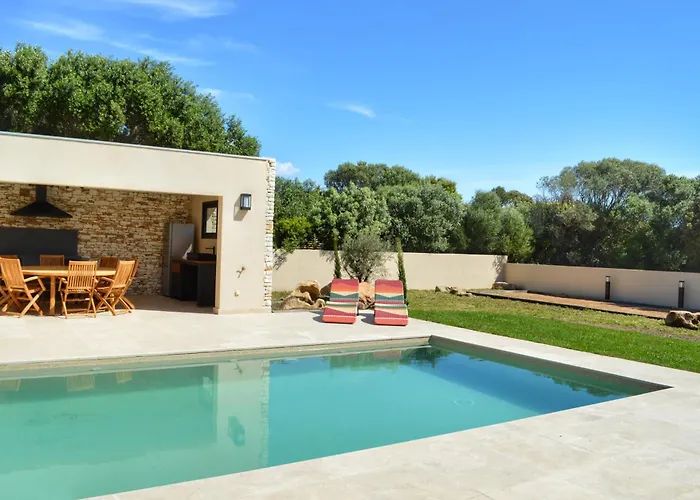 Piscine, 10' De La Plage, Canetto, 보니파시오